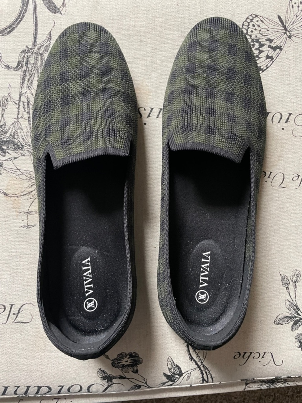 Vivaia Audrey Round-Toe Woven Knit Loafers